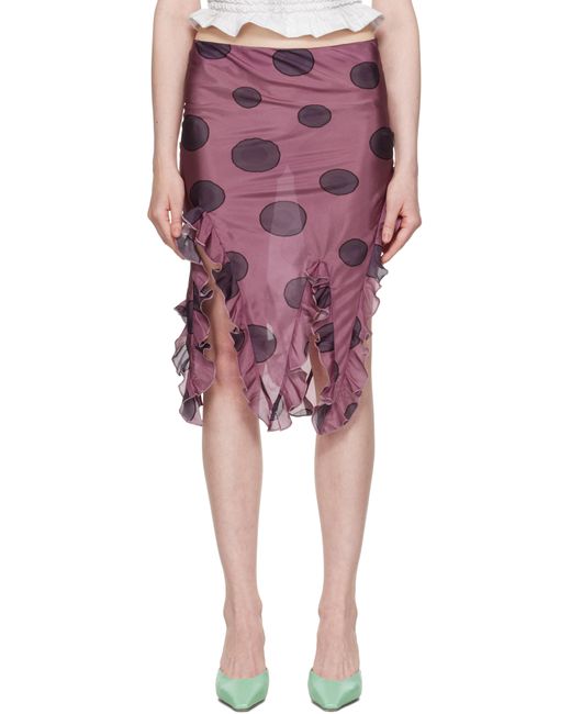 Conner Ives Red Jellyfish Miniskirt