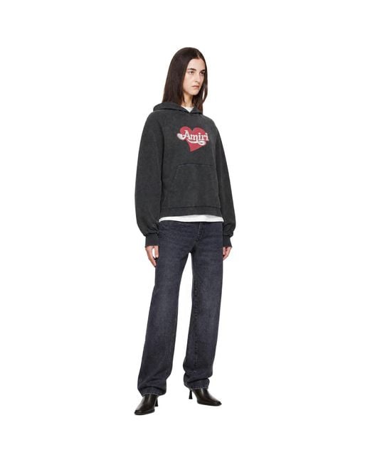 Amiri Black Heart Hoodie