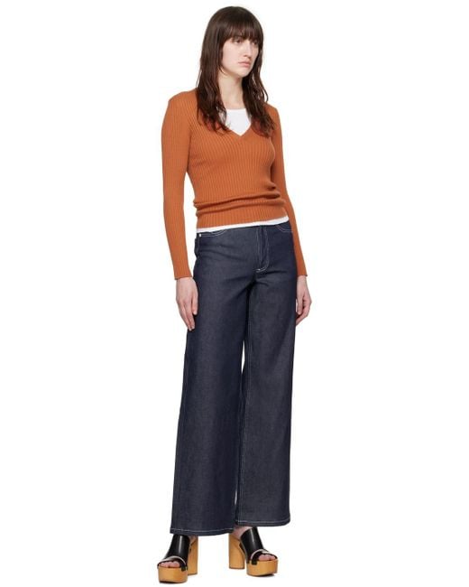 A.P.C. Blue Katie Holmes Edition Elisabeth Jeans