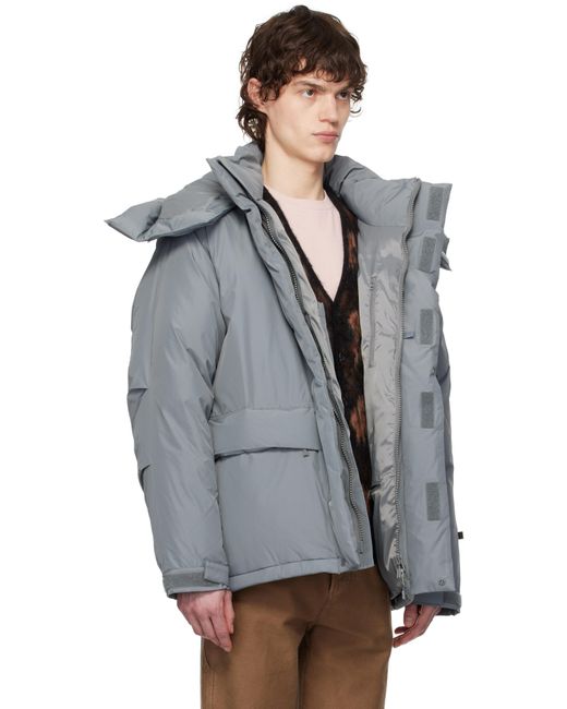 メンズ Daiwa Pier39 グレー Gore-Tex Windstopper Expedition ダウンジャケット Black