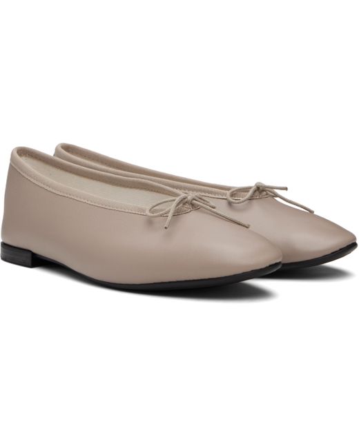 Ballerines Lilouh Taupe À Bout En Amande Repetto en coloris Black