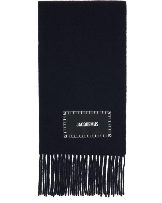 Jacquemus Fringed Scarf in Blue | Lyst