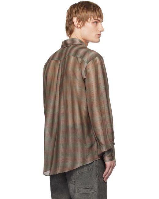 Our Legacy Brown Taupe Beyond Shirt for men