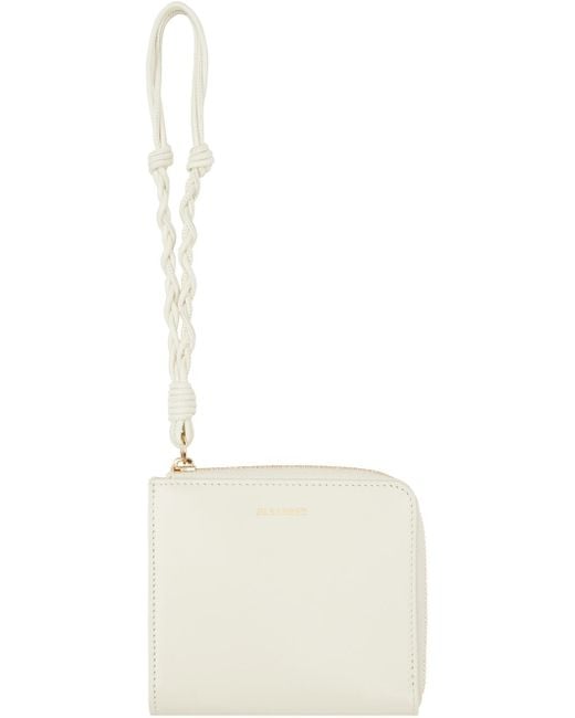 Jil Sander Black Off-white Tangle Coin Pouch