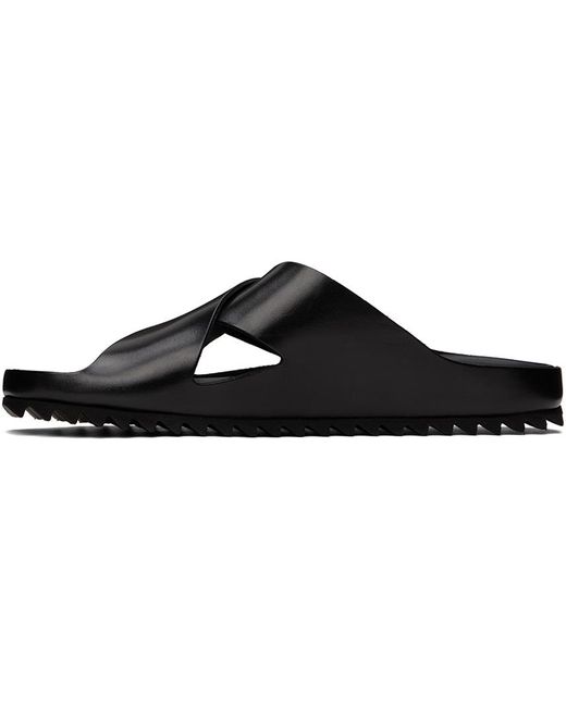 Officine Creative Black Agorà 003 Sandals for men