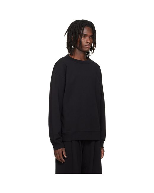 Dries Van Noten Black Oversized Sweatshirt for men