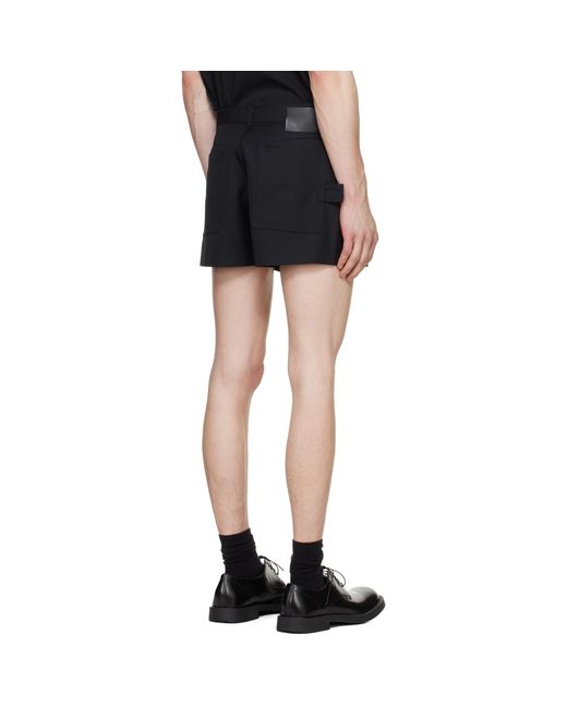 Louis-Gabriel Nouchi Black Suit Wool Shorts for men