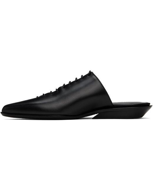 Ann Demeulemeester Black River Lace-Up Mules
