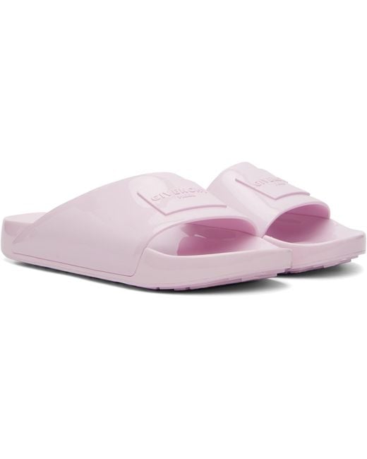 Givenchy Pink Label Slide Sandals