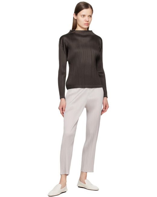 Pleats Please Issey Miyake Black Monthly Colors December Top