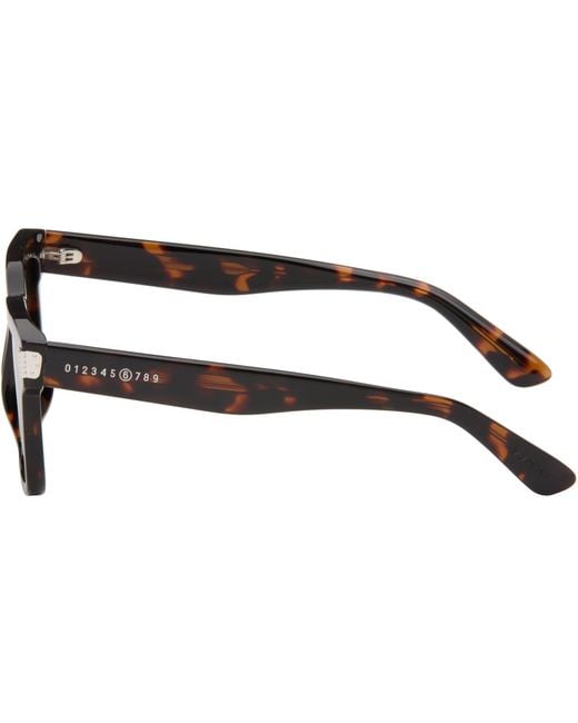 MM6 by Maison Margiela Brown 15 Sunglasses for men