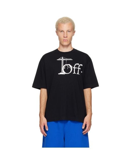 Off-White c/o Virgil Abloh Black Shared Logo Skate T-Shirt for men