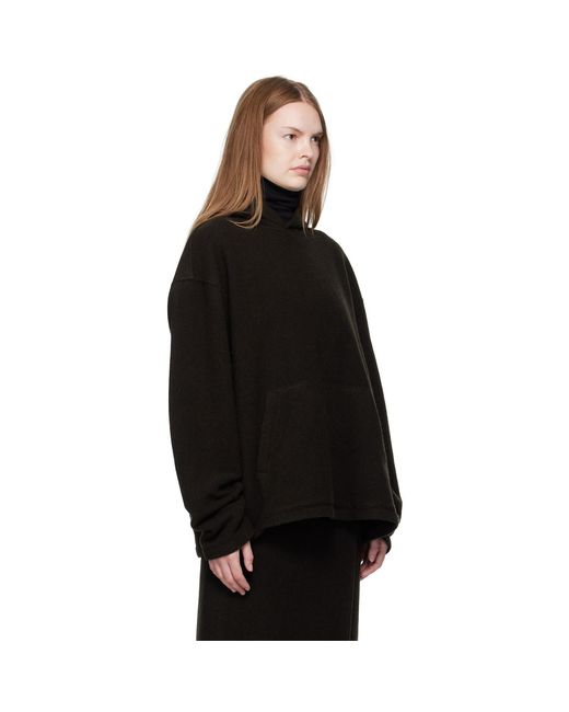 Pull À Capuche Brun En Molleton Rier en coloris Black