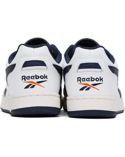 Reebok Black White & Navy Bb 4000 Ii Sneakers for men