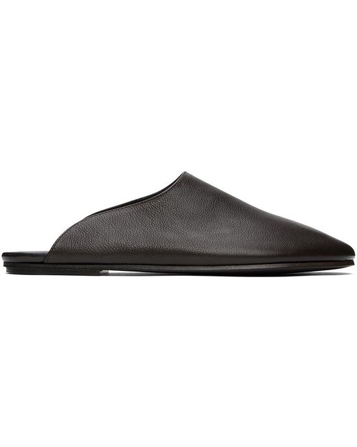 The Row Black Nicco Loafers for men