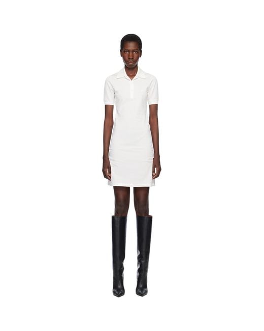 Courreges Black Off- Piqué Polo Minidress