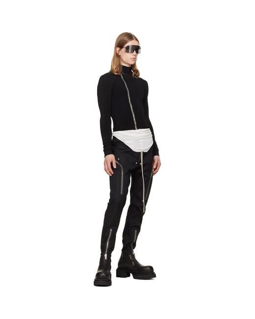 Rick Owens Black Tower Heizer Cargo Pants for men