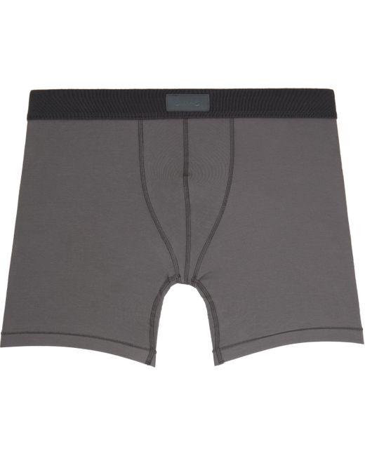 Skims Gray Three-Pack Cotton 5 Boxer Briefs for men