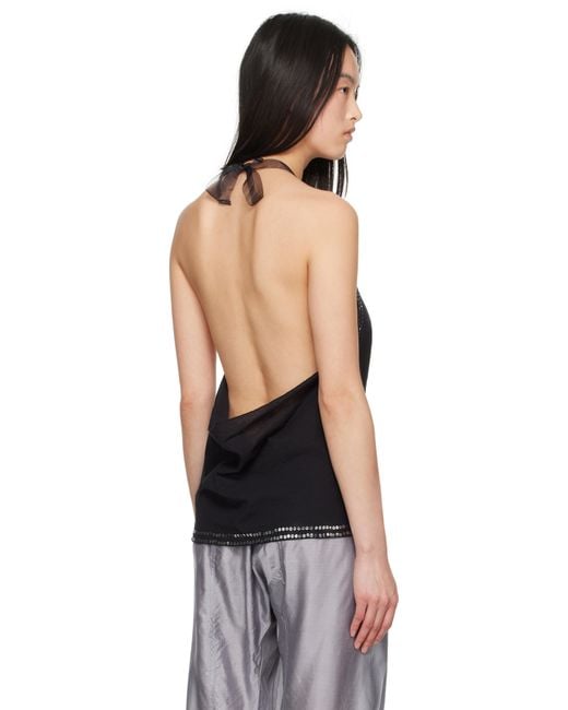 GIMAGUAS Cala Tank Top in Black | Lyst