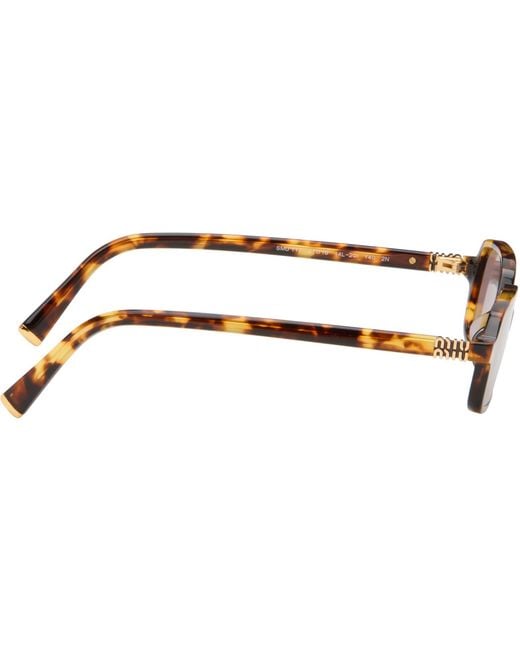 Miu Miu Brown 'Miu Regard' Sunglasses