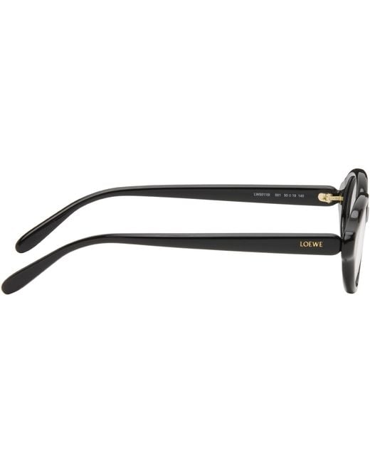 Loewe Black Slim Glasses for men