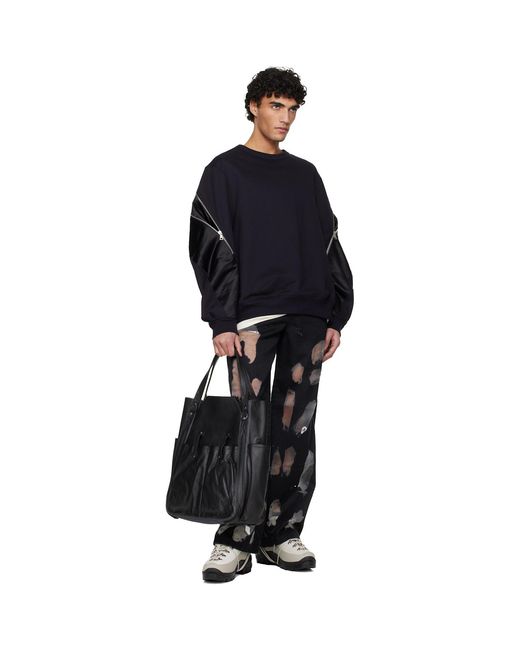 HELIOT EMIL Black Gallop Jeans for men