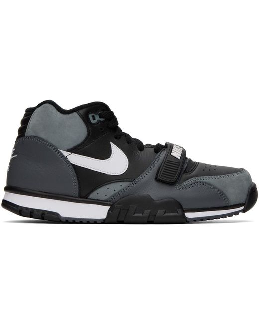 Nike Gray & Black Air Trainer 1 Sneakers for men