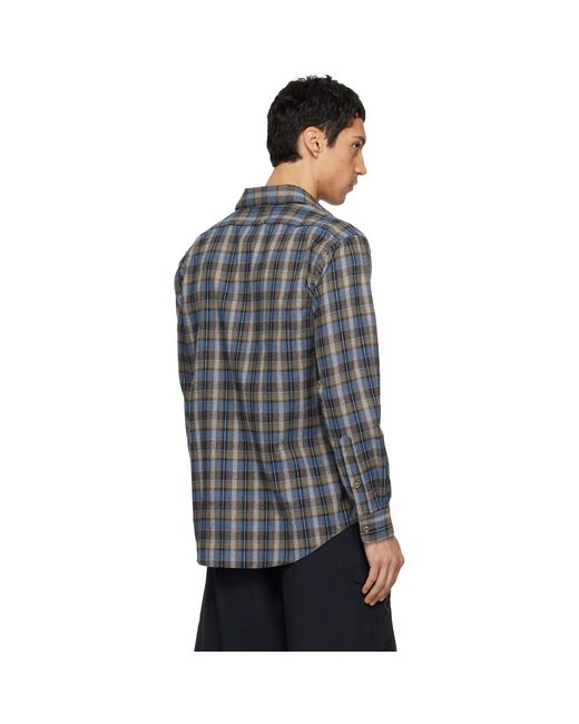 ERL Black Check Shirt for men