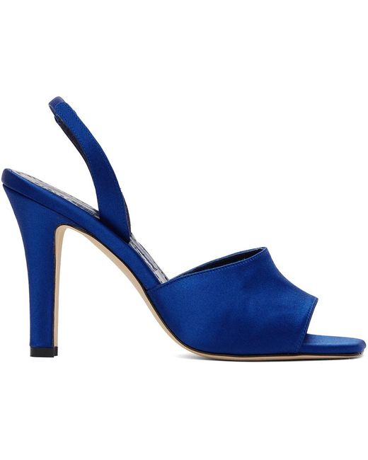 Manolo Blahnik Blue Clotilde Heeled Sandals