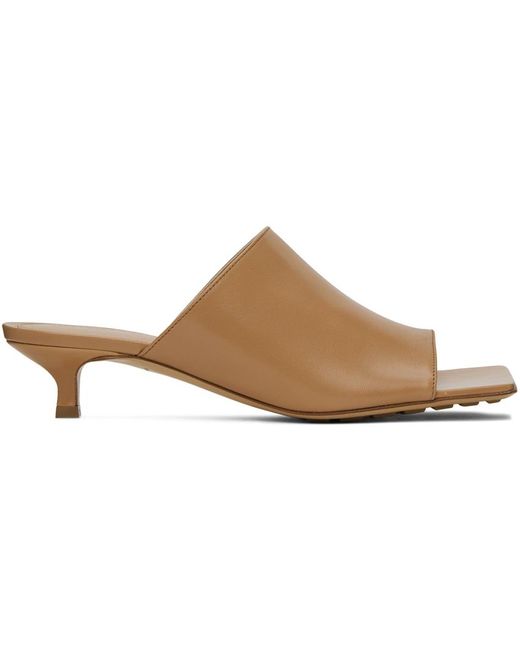 Bottega Veneta レディース ブラック タン Stretch ミュール