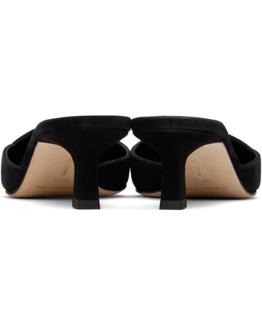 Manolo Blahnik Black Moiramu Heeled Sandals