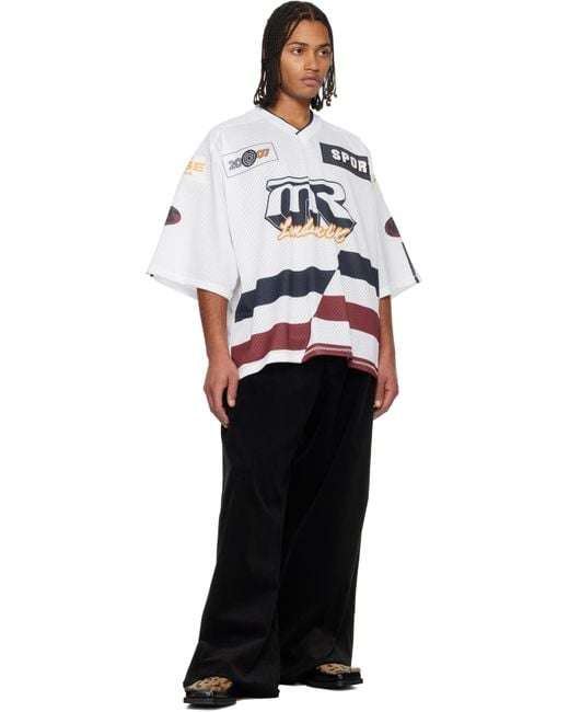 Martine Rose Multicolor Oversized Hockey T-Shirt for men