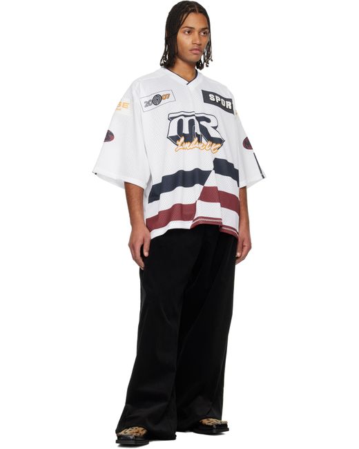 T-Shirt De Hockey Surdimensionné Blanc Martine Rose pour homme en coloris Multicolor