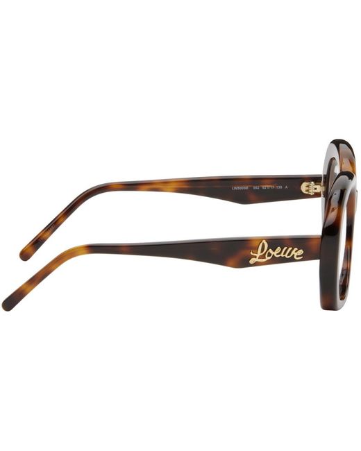 Loewe Black Brown Curvy Glasses