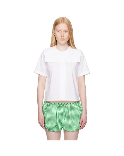 Sandy Liang Green Drew Shirt