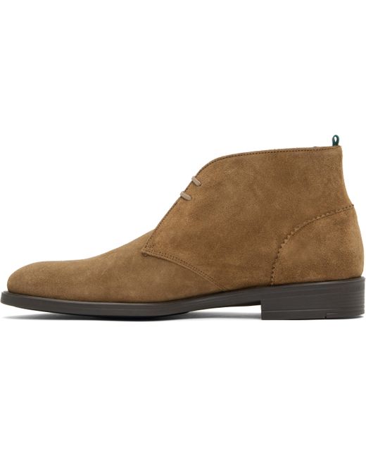 メンズ Paul Smith タン Drummond デザートブーツ Black