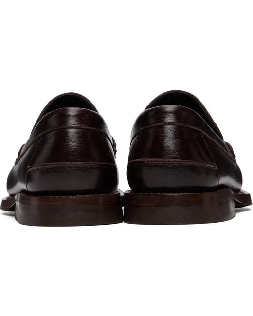 Hereu Black Nombela Waxed Loafers for men