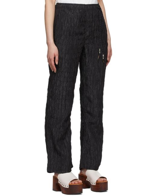 ANDERSSON BELL Black Polyester Lounge Pants