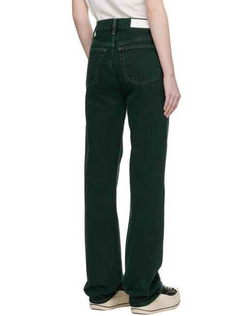 Re/done Black Green High-rise Loose Jeans