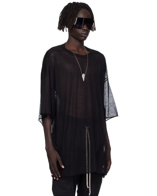 Rick Owens Black Concordians Tommy T-Shirt for men