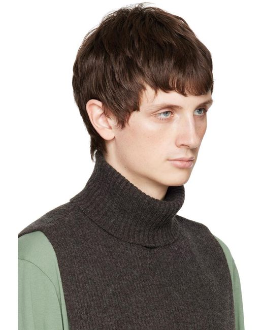 Hope Black Turtleneck Scarf for men