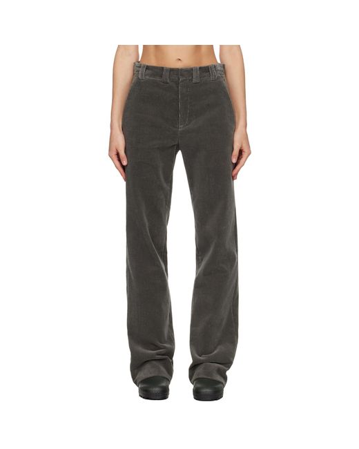 Rier Black Ssense Exclusive Corduroy Trousers