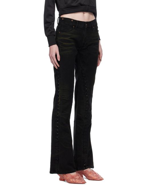 Y. Project Black Hook And Eye Jeans
