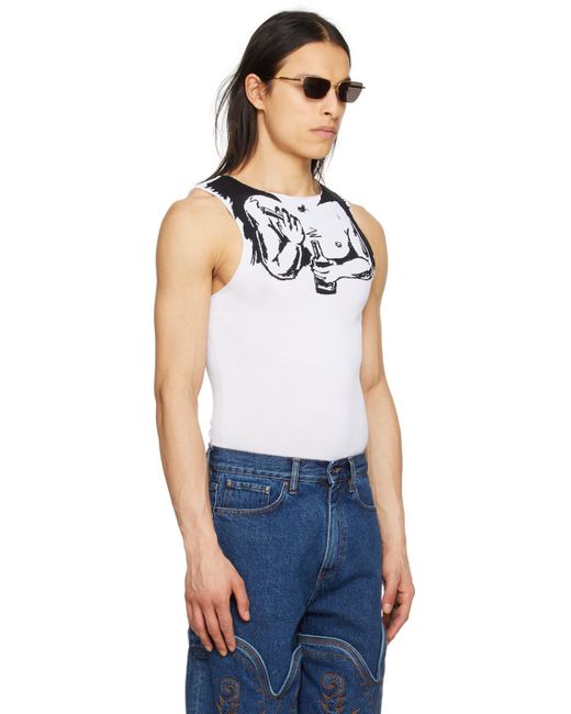 Y. Project Blue Tattoo Arms Tank Top for men