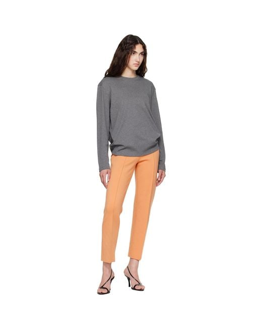 Flore Flore Gray Ssense Exclusive Maggie Longsleeve T-Shirt