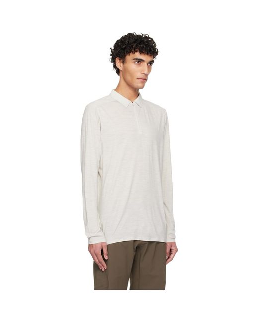 Veilance Black Frame Ls Polo for men