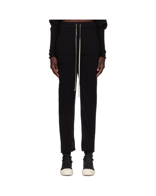 Rick Owens Black Tower Pull On Sliced Pillar Maxi Skirt