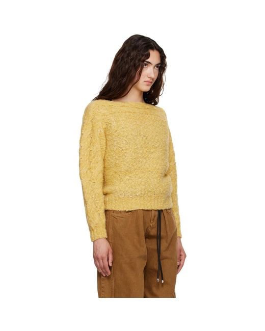 Isabel Marant Yellow Ponara Pullover Sweater