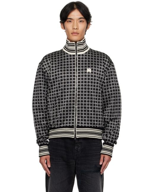 Amiri Black Ma Quad Track Jacket for men