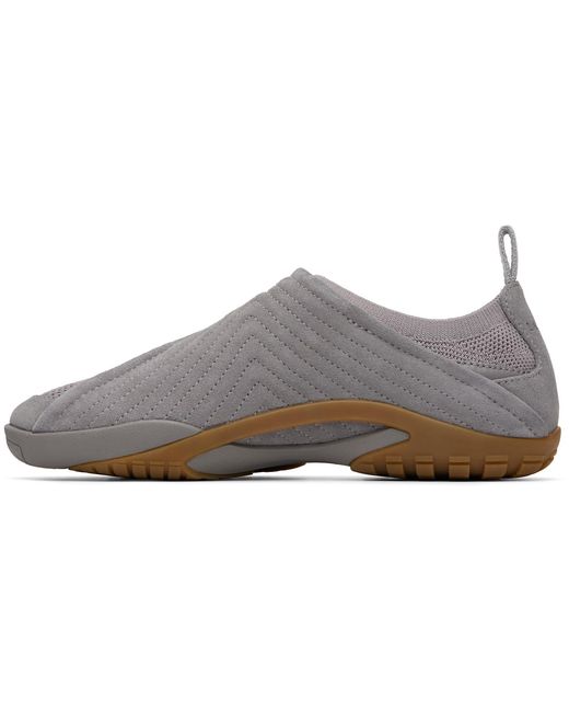 Lanvin Gray Lnv1 Knit & Suede Sneakers